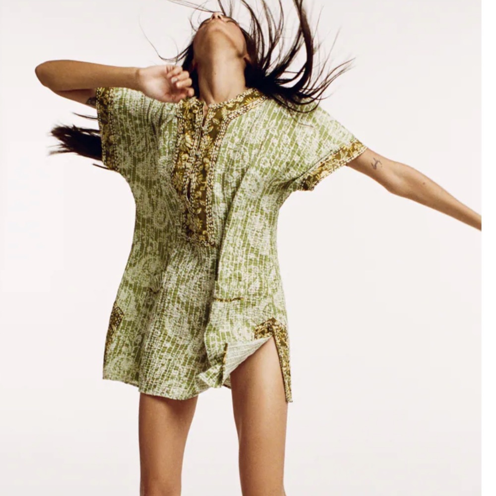 Beautiful breathable quilted cotton dress tunic